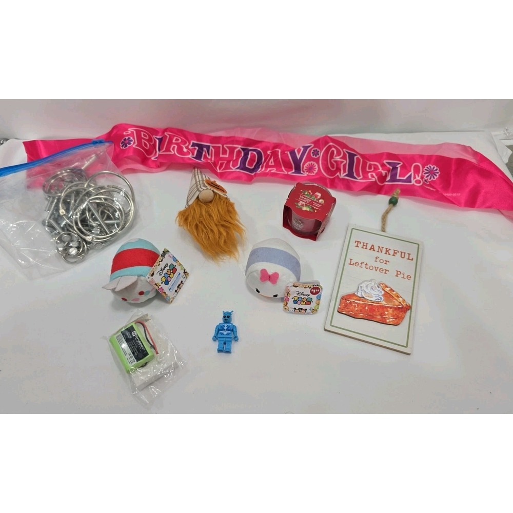 Lot Of 9 Miscellaneous Items Candle, Toy, and More